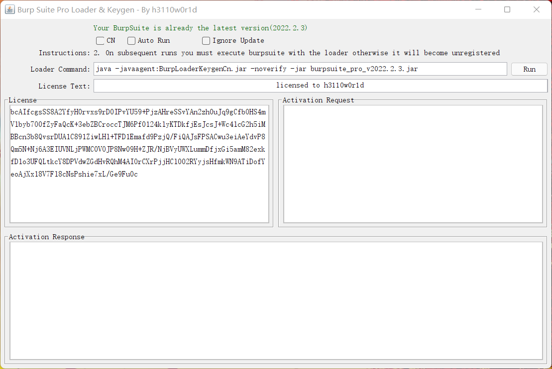 BurpSuite_Pro_v2022.2.3+Loader Keygen 汉化,破解,更新三合一